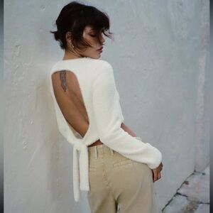 Zara- Faux Fur Cut Out Top, XS